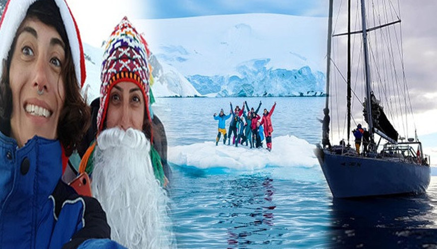 Yelkenliye otostop çekip Antarktikaya gittiler Başlarına gelmeyen kalmadı...