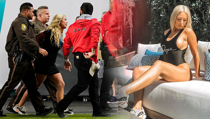 Kelly Kay, SuperBowlda sahaya girmeye çalıştı