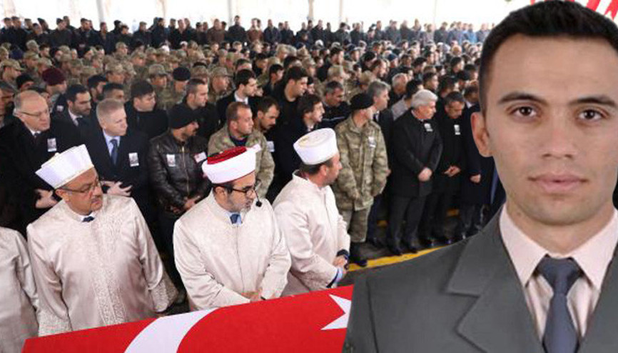 Şehit Uzman Onbaşı Kurt gözyaşlarıyla son yolculuğuna uğurlandı