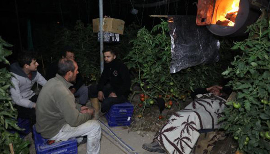 Seralarda sabaha kadar yataklı don nöbeti