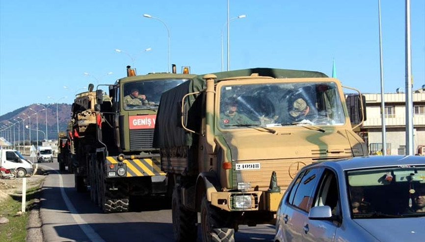 Hatay sınırında askeri hareketlilik