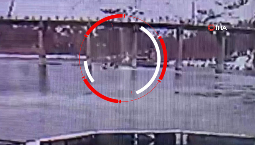 Keban Baraj Gölündeki tekne kazası kamerada