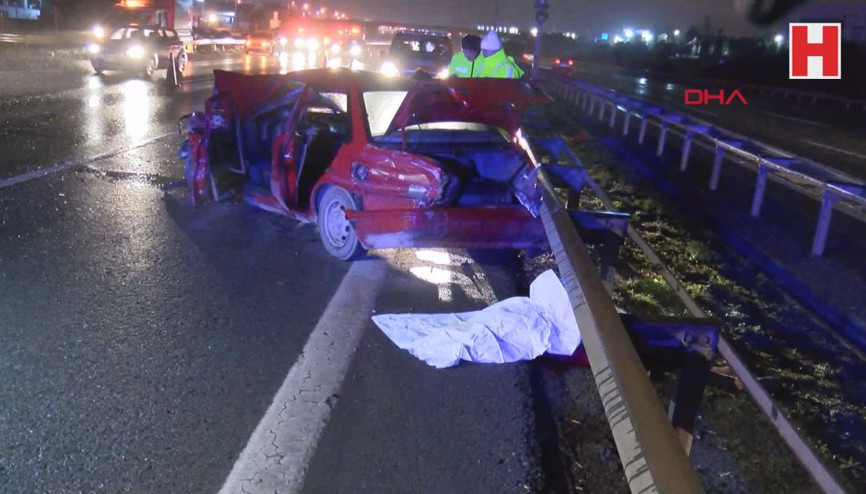 TEM Otoyolunda trafik kazası 2 ölü