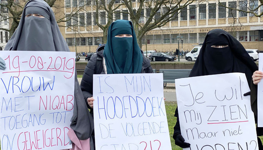 Hollanda’da burka yasağı protestosu: Sıra başörtüye mi geldi