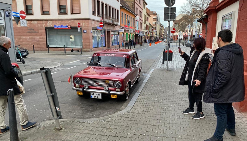 2600 kilometre yol gitti Hacı Murat, Mannheimde ilgi odağı oldu