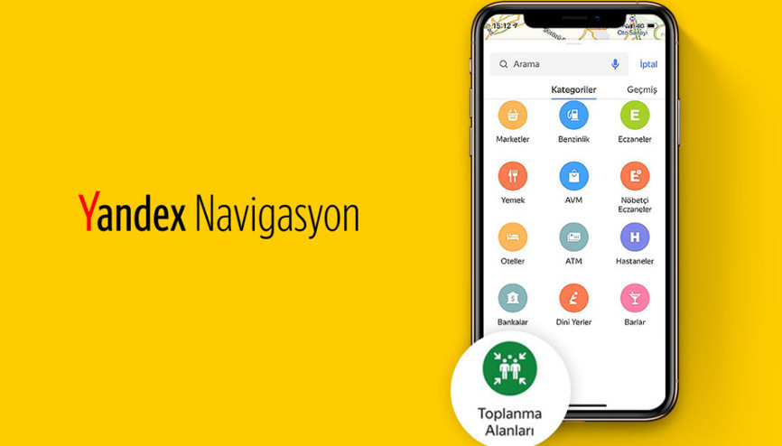 Yandex Navigasyon, afet toplanma yerlerini de gösterecek