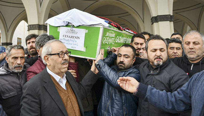 Mustafa Yücedağ, Gaziantep’te toprağa verildi