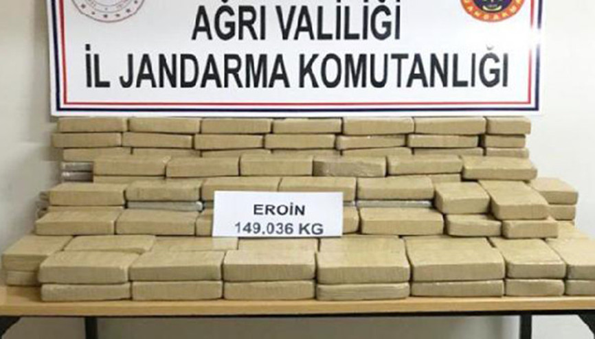 İran plakalı TIRda 149 kilo eroin ele geçirildi