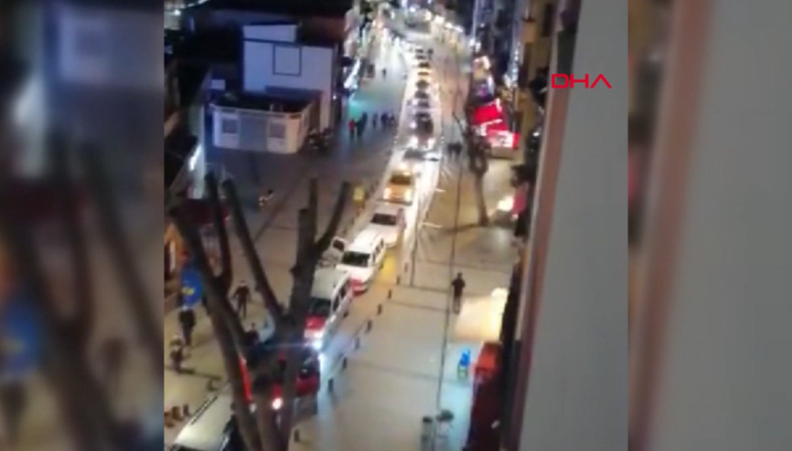 Pendikte yol kapatıp havaya ateş açtılar