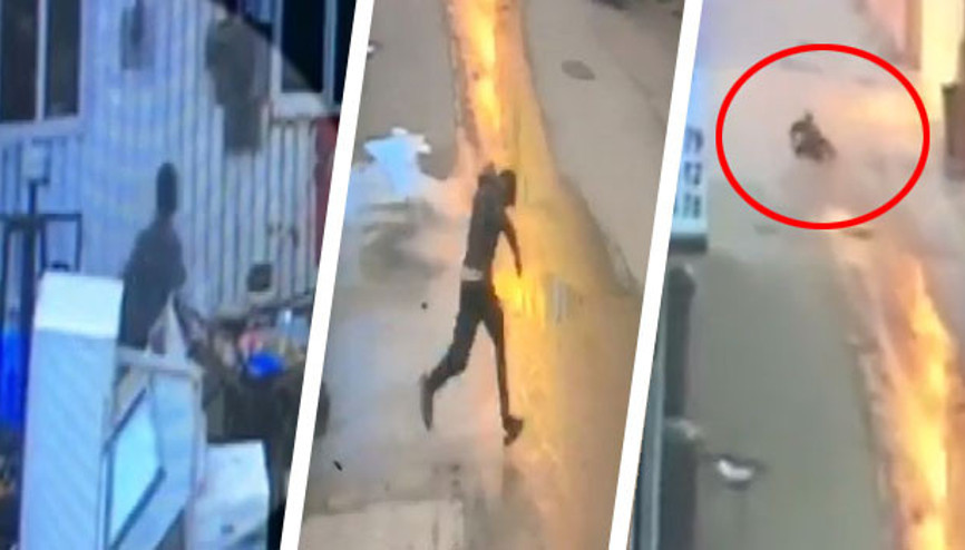 Dehşet anları kamerada...Kurşun yağmuruna tuttu Dehşet anları kamerada...Kurşun yağmuruna tuttu