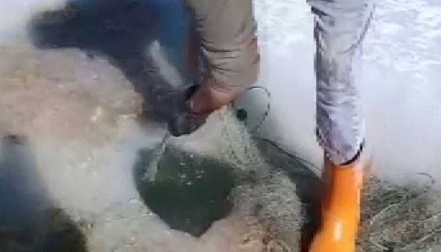 Baraj donunca 6 kilometrelik kaçak ağ ortaya çıktı