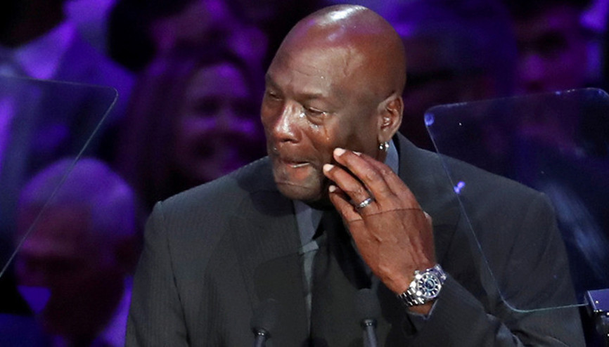 Kobe Bryantın veda töreninde Michael Jordan gözyaşlarını tutamadı
