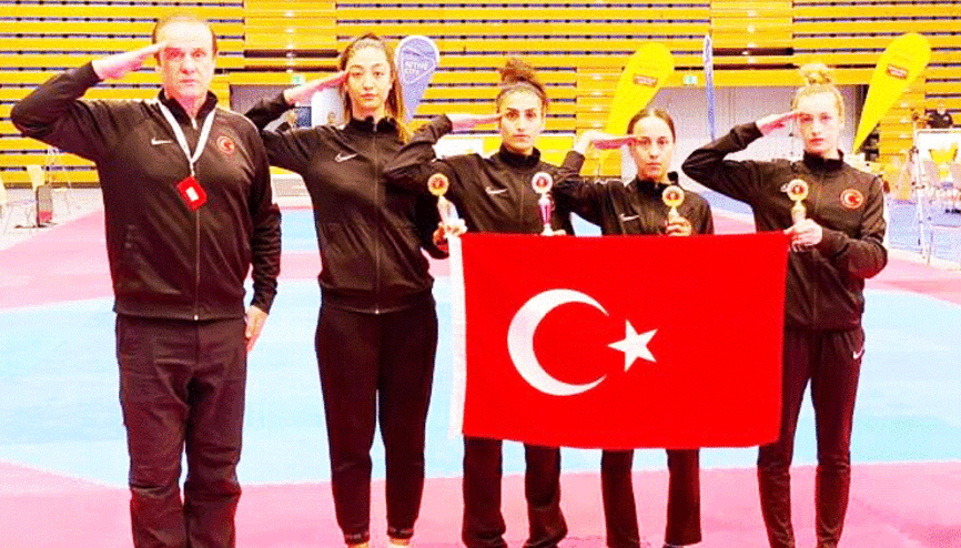 Milli tekvandoculardan Almanyada 3 altın 1 bronz