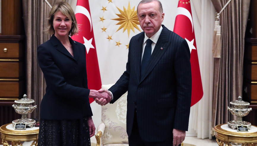 Cumhurbaşkanı Erdoğan, ABDnin BM Daimi Temsilcisi Craftı kabul etti