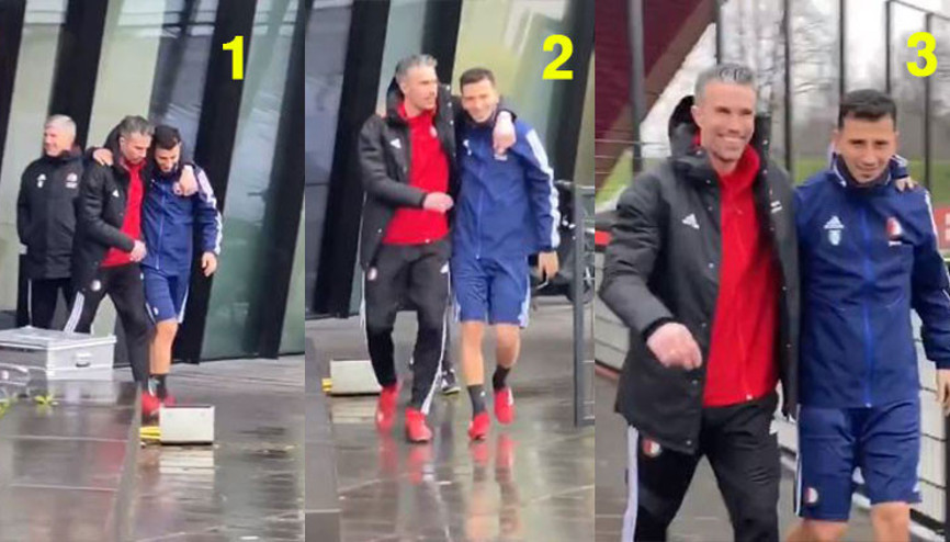 Robin van Persie ve Oğuzhan Özyakup arasında buzlar eridi