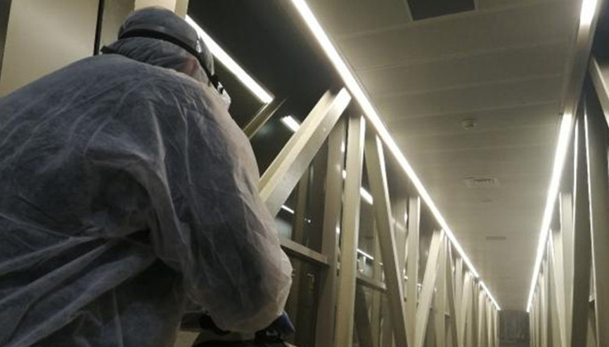 Sabiha Gökçen Havalimanı dezenfekte edildi