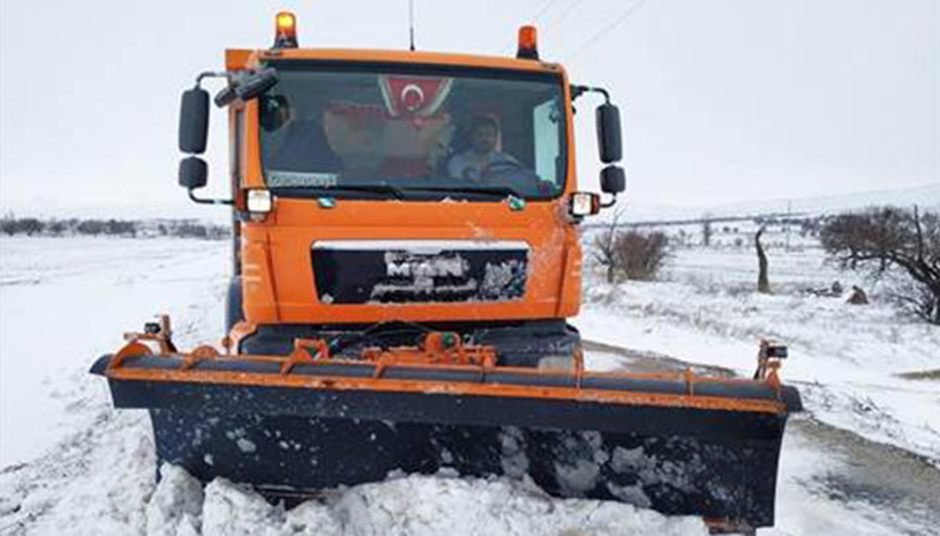 Selçuklu’da kar mesaisi