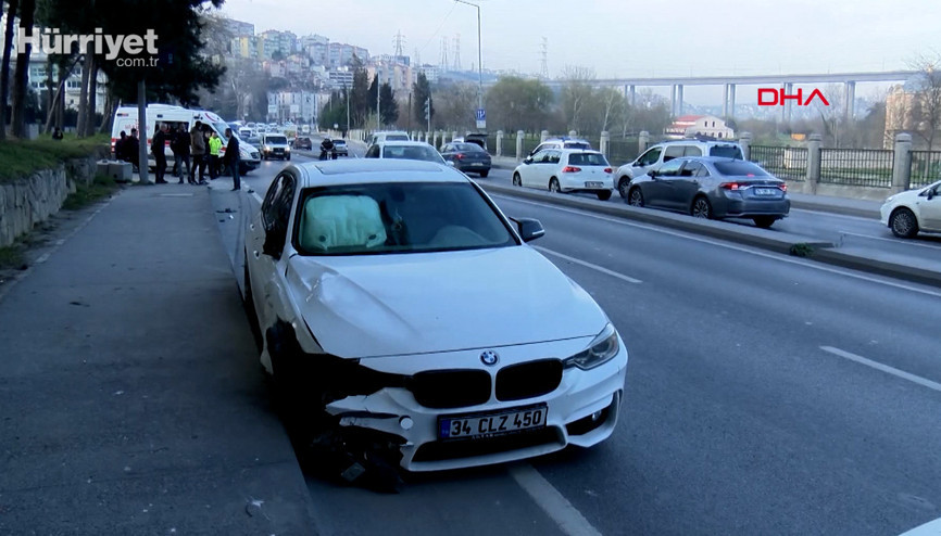 Kağıthanede zincirleme trafik kazası