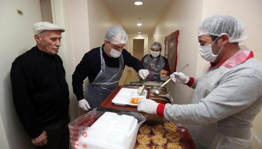 Yenimahalleden konukevi sakinlerine virüs önlemi Yenimahalleden konukevi sakinlerine virüs önlemi