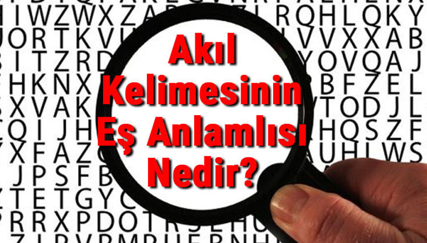 Akıl Kelimesinin Eş Anlamlısı Nedir