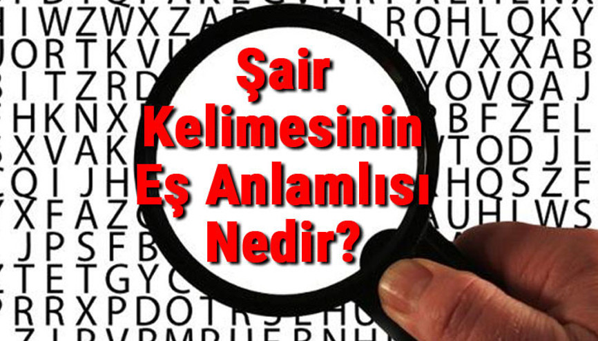 Şair Kelimesinin Eş Anlamlısı Nedir