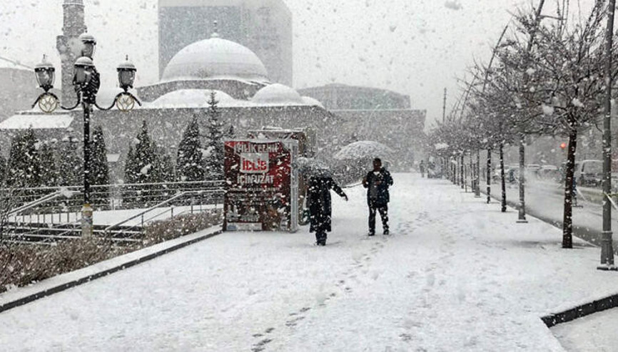 Erzurum beyaza büründü