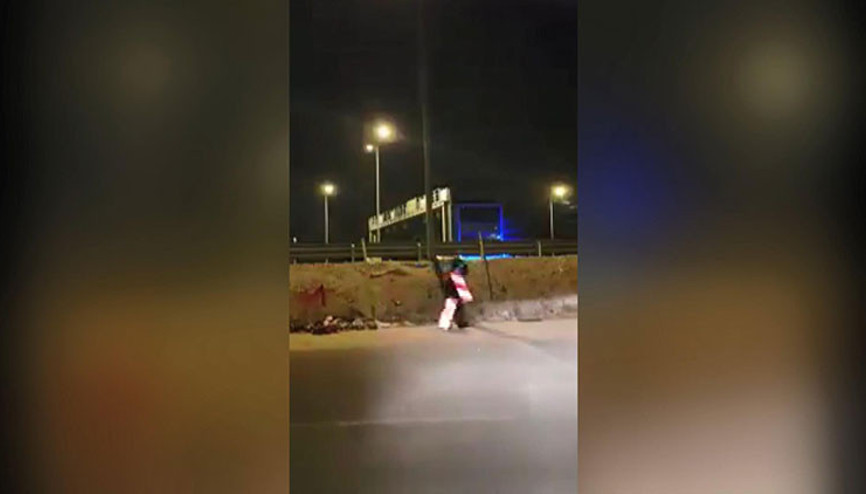 Karantinadan levha kılığında kaçtı