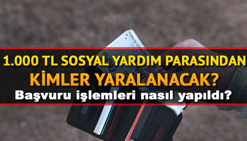 1000 TL yardım sorgulama E-Devlet Sosyal yardım başvurusu ile 1000 lira yardımdan kimler yararlanacak