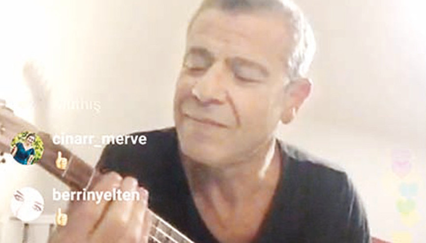 Levent Yüksel ilk canlı yayın konserini verdi