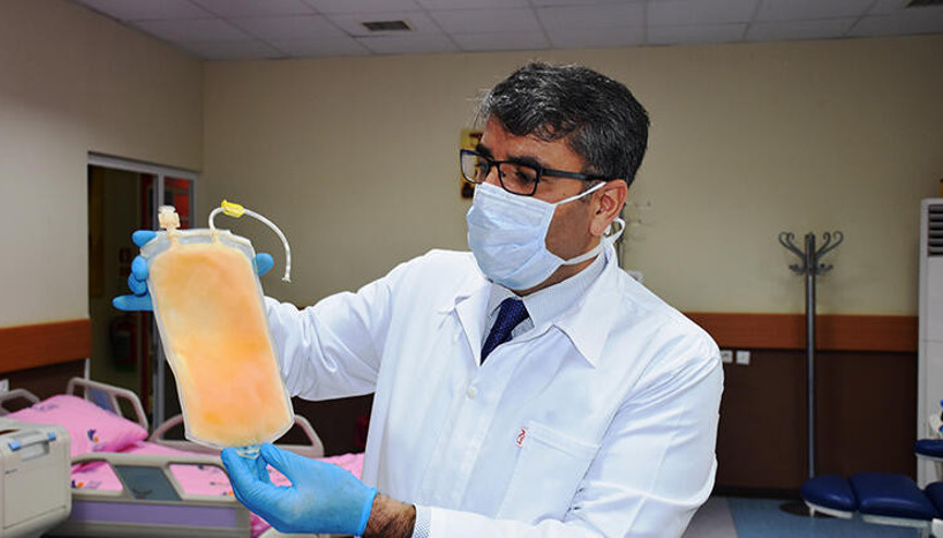 Corona Virüse karşı Çinden sonra dünyada ilk plazma tedavisi Malatyada yapıldı