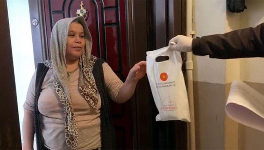 Cumhurbaşkanı Erdoğanın açıkladığı kolonya  ve maskelerin dağıtımı başladı