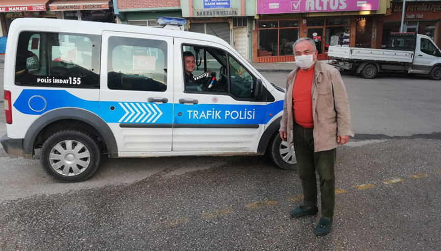 Polis kimliğini görünce şaştı kaldı