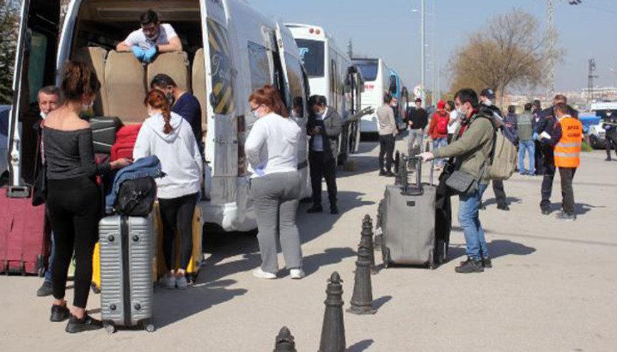 KKTC dönüşü Karamanda karantinaya alınan 473 kişi, evlerine gönderildi