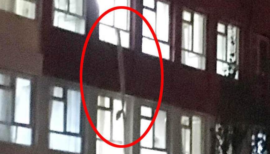 Koronavirüs şüphelisi, eşi hamile olduğu için çarşafları birbirine bağlayıp kaçmış