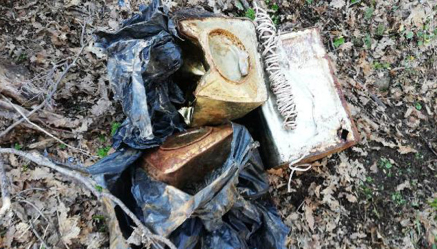 Bitlis’te toprağa gömülü 105 kilo patlayıcı ele geçirildi