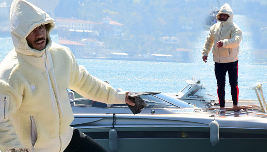 Nusret Gökçe teknesiyle Boğaz turunda