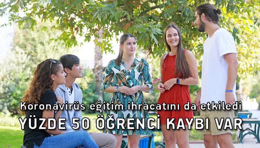 Koronavirüs eğitim ihracatını da etkiledi: Yüzde 50 öğrenci kaybı var Koronavirüs eğitim ihracatını da etkiledi: Yüzde 50 öğrenci kaybı var