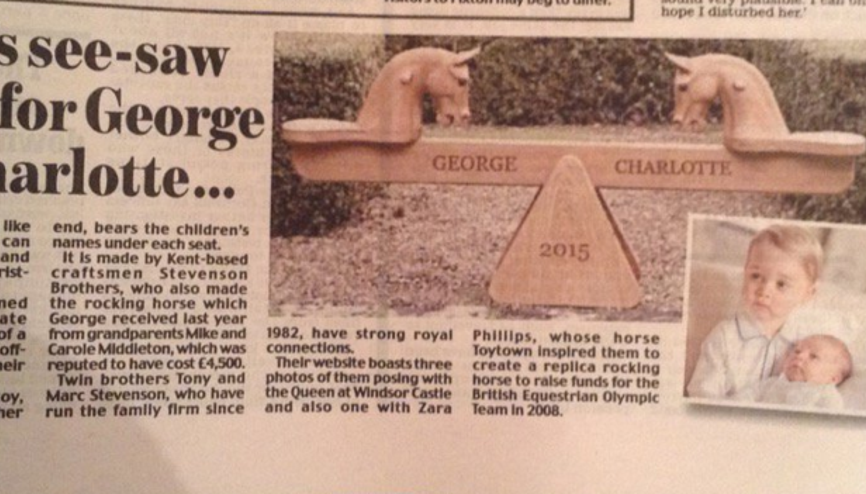 Prens George ve Prenses Charlotte’un noel hediyesi