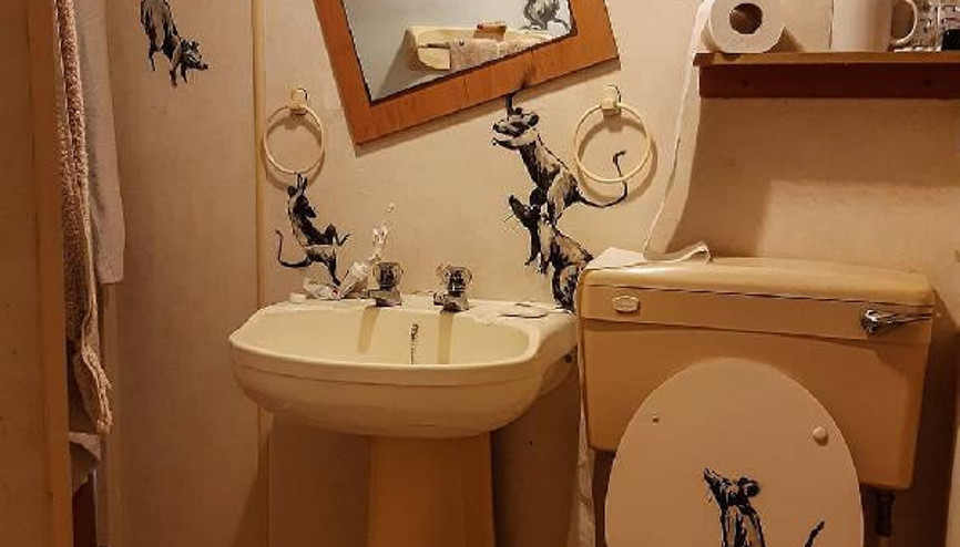 Banksy son eserini sosyal medyadan paylaştı