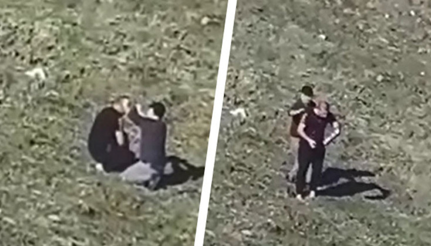 İstanbulda ilginç görüntü... Boş arazide tıraş...