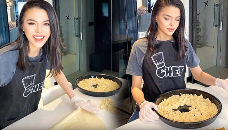 Tescilli güzel mutfağa girdi