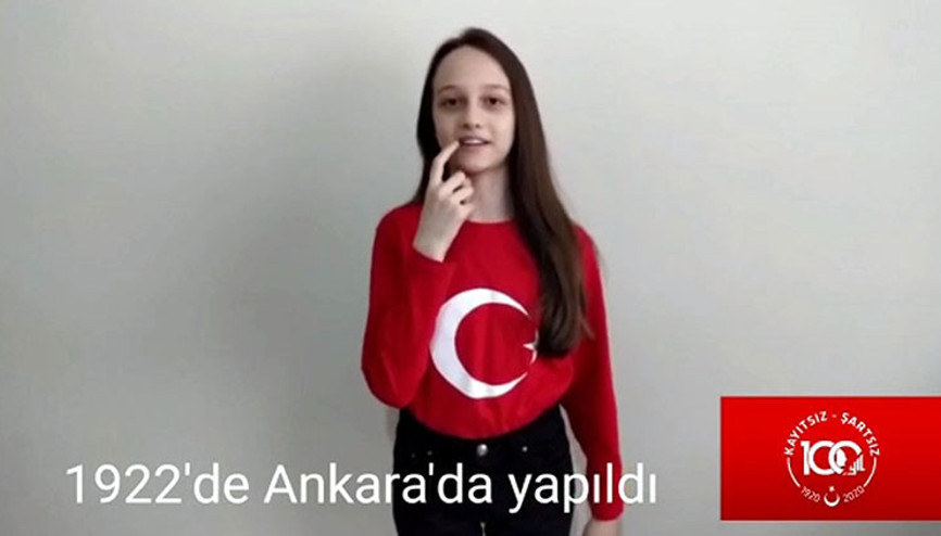 İşaret diliyle 23 Nisanın kutlama tarihçesini anlattılar