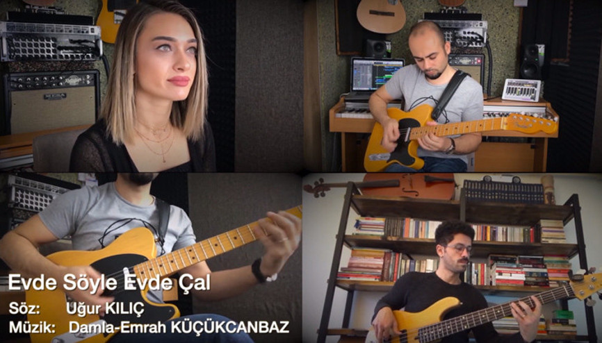Evlerinde orkestra kuran öğretmenlerden müzik kanalı