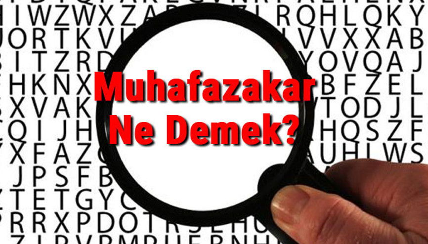 Muhafazakar Ne Demek Muhafazakar Nedir Muhafazakar Tdk Kelime Anlamı