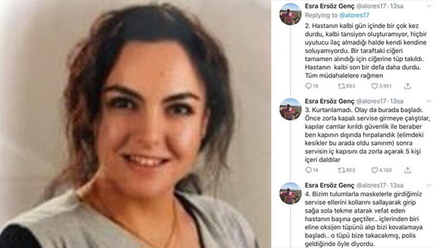 Hasta yakınları, kadın doktoru oksijen tüpüyle kovalayıp, yaraladı