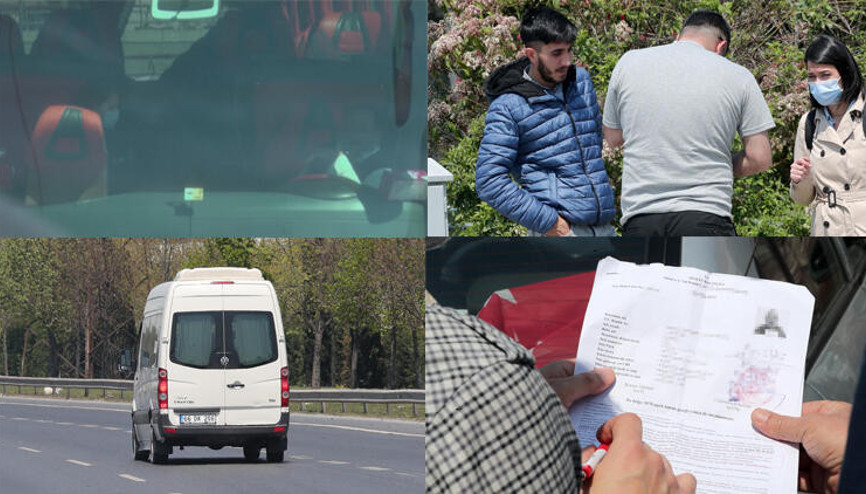 Otogarda sahte seyahat belgesi pazarlığı Otogarda sahte seyahat belgesi pazarlığı