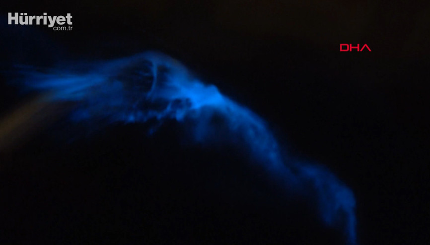 Büyükçekmece sahilinde Mavi ışık heyecanı