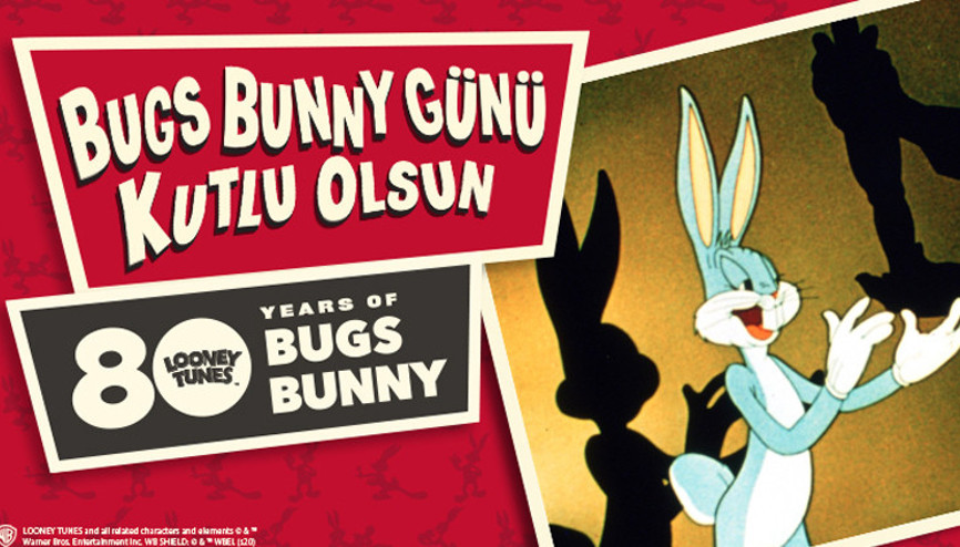 Tüm zamanların en sevilen çizgi karakteri Bugs Bunny hep gündemde