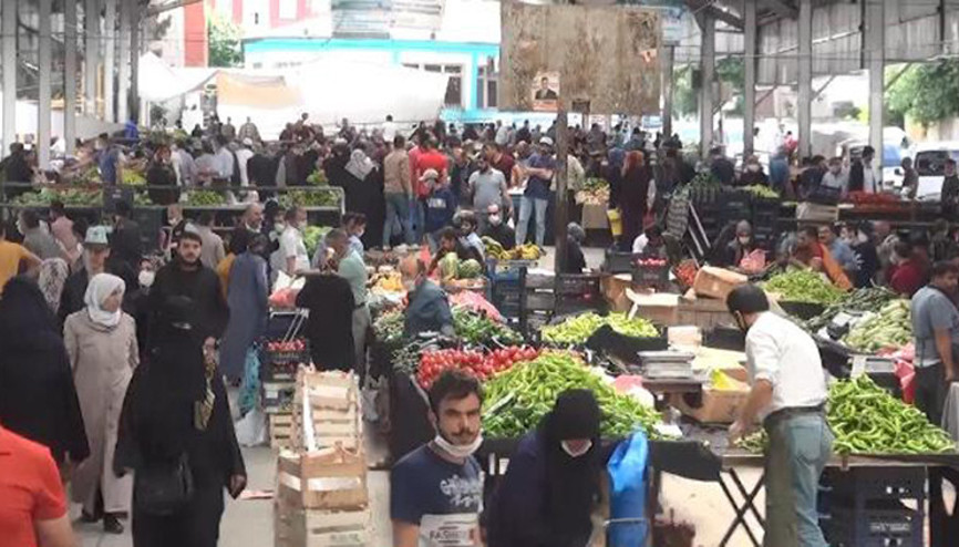 Şanlıurfa’da 3 günlük yasak öncesi alışveriş yoğunluğu