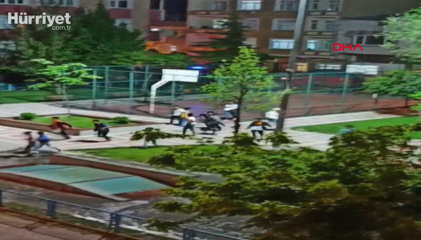 Sultangazide polis sirenini duyan çocuklar böyle kaçtılar